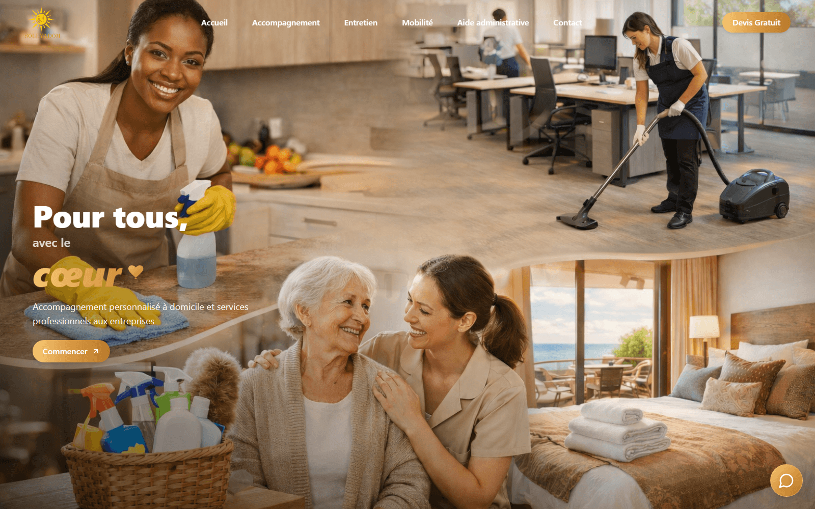 Site Soleyadom en production — réalisé par WideWeb